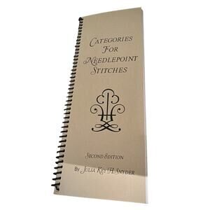 Needlepoint Stitch Reference Book Julia Snyder Pattern Guide